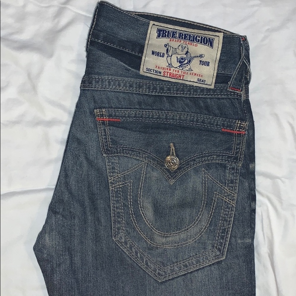 TRUE RELIGION Straight w/ Flaps QT EARTHWORM